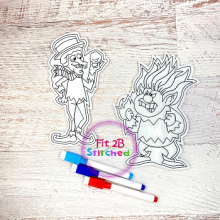 Heat and Ice Miser Dry Erase Coloring Doll Set ITH