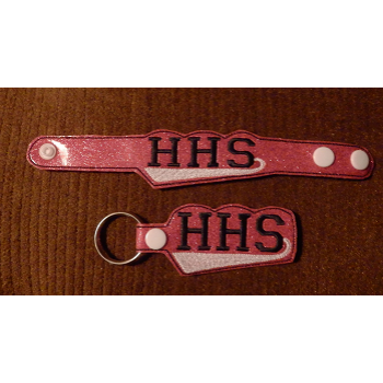 HHS Snap Bracelet-Key Fob Set ITH