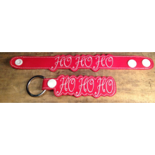 HoHoHo Snap Bracelet-Key Fob Set ITH