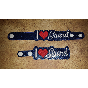 I Love Guard Snap Bracelet-Key Fob Set ITH