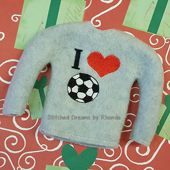 I Love Soccer Elf Shirt