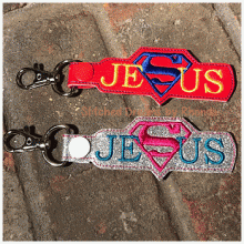 Jesus Superhero Snap Bracelet-Key Fob Set