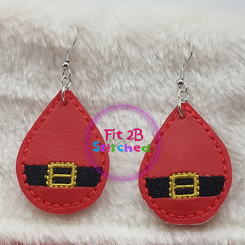 Jolly Santa ITH Earring Set