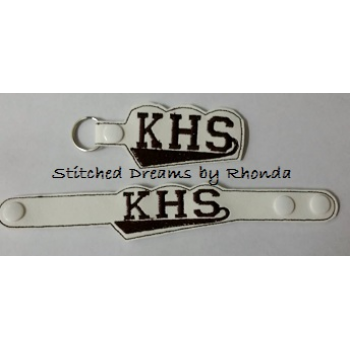 KHS Snap Bracelet-Key Fob Set ITH