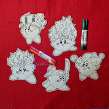 Kirby Dry Erase Coloring Doll Set ITH