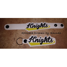 Knights Snap Bracelet-Key Fob Set ITH