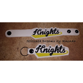 Knights Snap Bracelet-Key Fob Set ITH