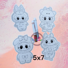 Labu Dry Erase Coloring Set ITH 5x7