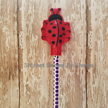 Ladybug Pencil Pal ITH