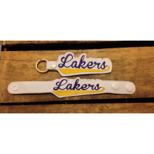 Lakers Snap Bracelet-Key Fob Set ITH