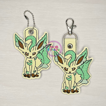 Leaf Cat Eeveelution Poke SnapIt - Taglet Set ITH