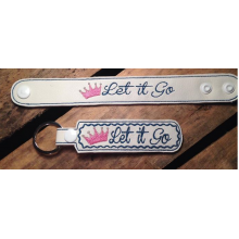 Let it Go Bracelet-Key Fob Set ITH