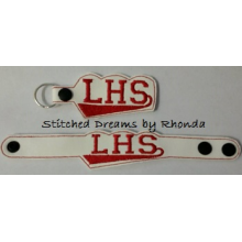 LHS Snap Bracelet-Key Fob Set ITH