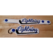 Lightning Snap Bracelet-Key Fob Set ITH