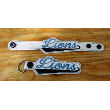 Lions Snap Bracelet-Key Fob Set ITH