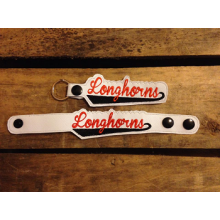 Longhorns Snap Bracelet-Key Fob Set ITH