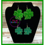 Lucky Shamrock Earring Set ITH