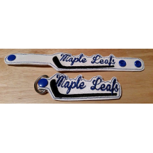Maple Leafs Snap Bracelet-Key Fob Set ITH