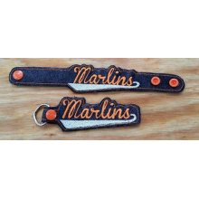 Marlins Snap Bracelet-Key Fob Set ITH