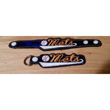 Mets Snap Bracelet-Key Fob Set ITH