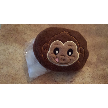 Monkey Face Applique BooBoo Icy ITH