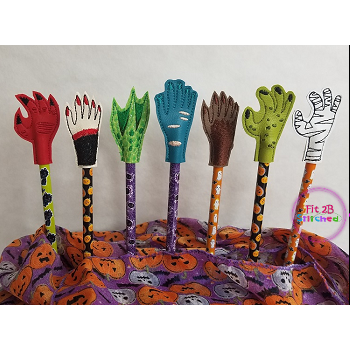 Monster Hands Pencil Pal Set ITH