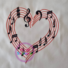 Musical Heart in 3 sizes