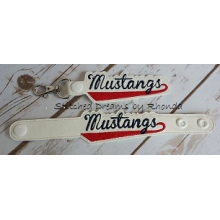 Mustangs Snap Bracelet-Key Fob Set ITH