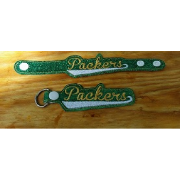 Packers Snap Bracelet-Key Fob Set ITH