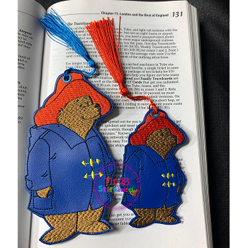Paddington Bear Bookmark ITH in 2 sizes.