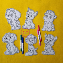 Patrol Pups Dry Erase Coloring Doll Set ITH