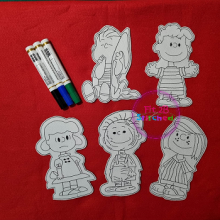 Peanuts Gang Dry Erase Coloring Set 2 ITH