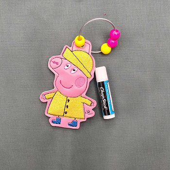 Raincoat P Pig Lip Balm-Chapstick Holder ITH