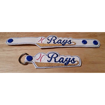 Rays Snap Bracelet-Key Fob Set ITH