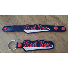 Red Sox Snap Bracelet-Key Fob Set ITH