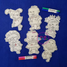 Rug Kids Gang Dry Erase Coloring Set ITH