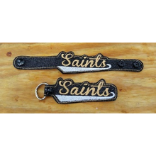 Saints Snap Bracelet-Key Fob Set ITH