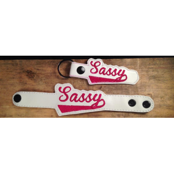 Sassy Bracelet-Key Fob Set ITH