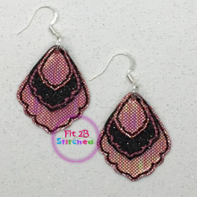 Scalloped Layered ITH Earring Set