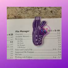 Shoe Charm Magnetic Bookmark ITH