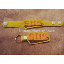 SHS Snap Bracelet-Key Fob Set ITH