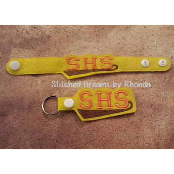 SHS Snap Bracelet-Key Fob Set ITH