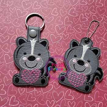 Skunk Love Valentine SnapIt-Taglet Set