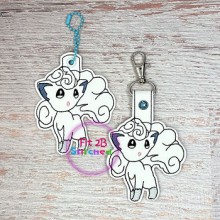 Snow Fox Poke SnapIt - Taglet Set ITH