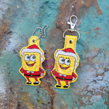 Sponge Guy Christmas SnapIt Taglet Set ITH