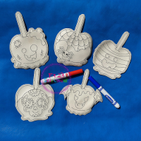 Spooky Candy Apple Dry Erase Coloring Set ITH 
