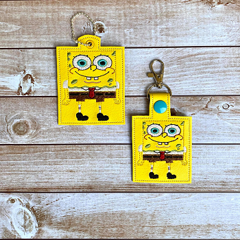 Square Pants Bob 2 ITH Snap-It ~ Taglet Set