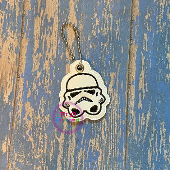 Storm Trooper Zip It Charm ITH