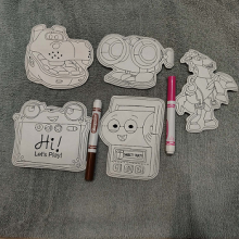 Story of Toys Gang Set 3 Dry Erase Coloring ITH 5x7