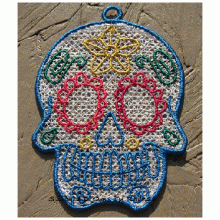 Sugar Skull FSL Hangers Set 1 ITH